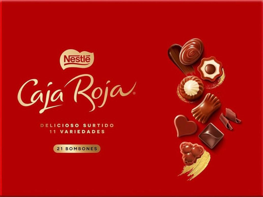 Caja roja de Nestle 42 bombones