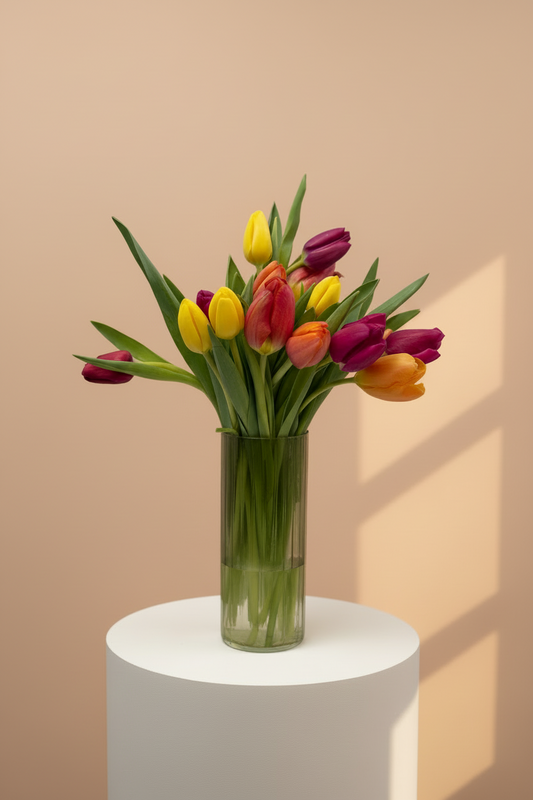 Ramo de tulipanes de colores