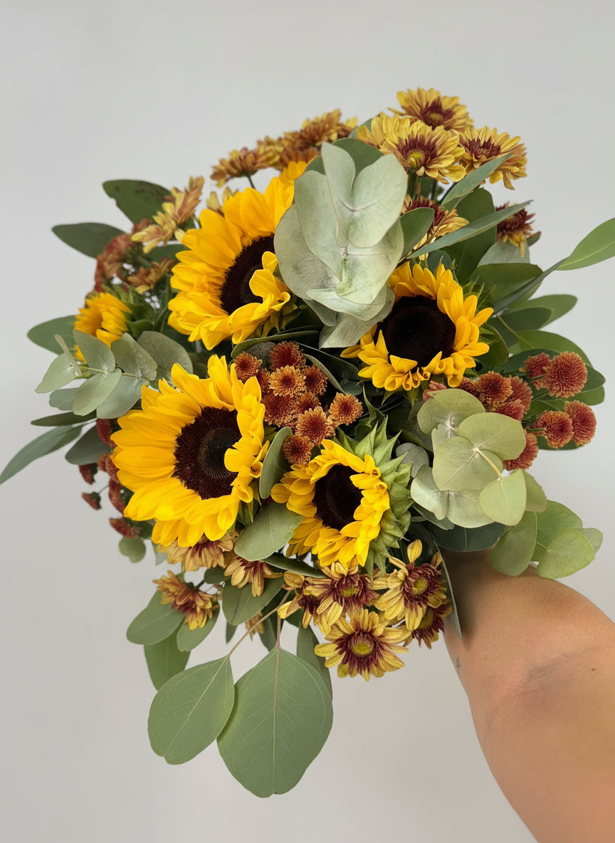 ramo de girasoles