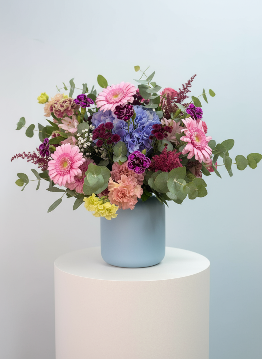 Ramo de flores variadas y alegres, pensado para transmitir ánimo y energía positiva.