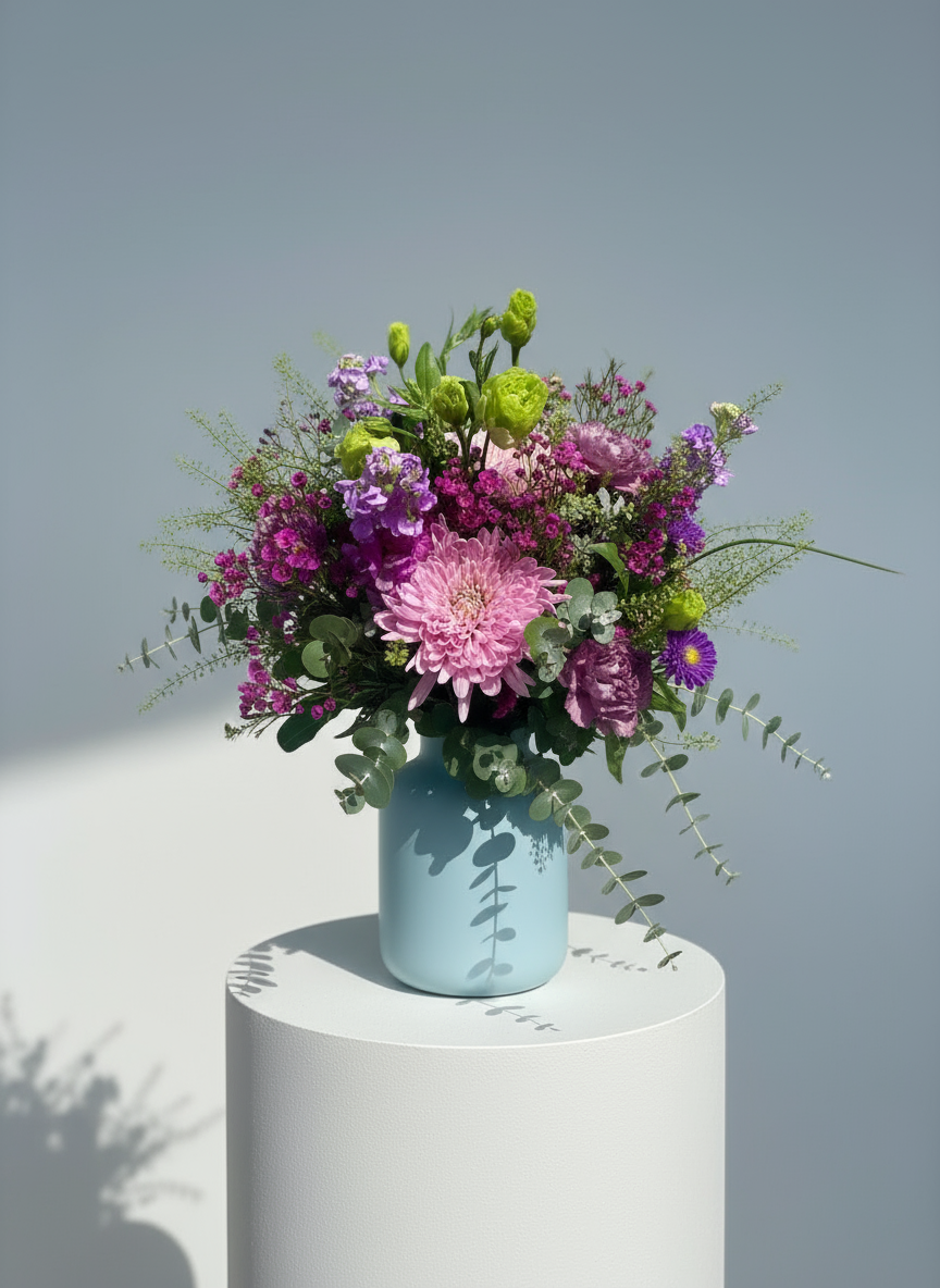 Ramo de flores frescas alegres ideales para regalar a tu mama en el día de la madre