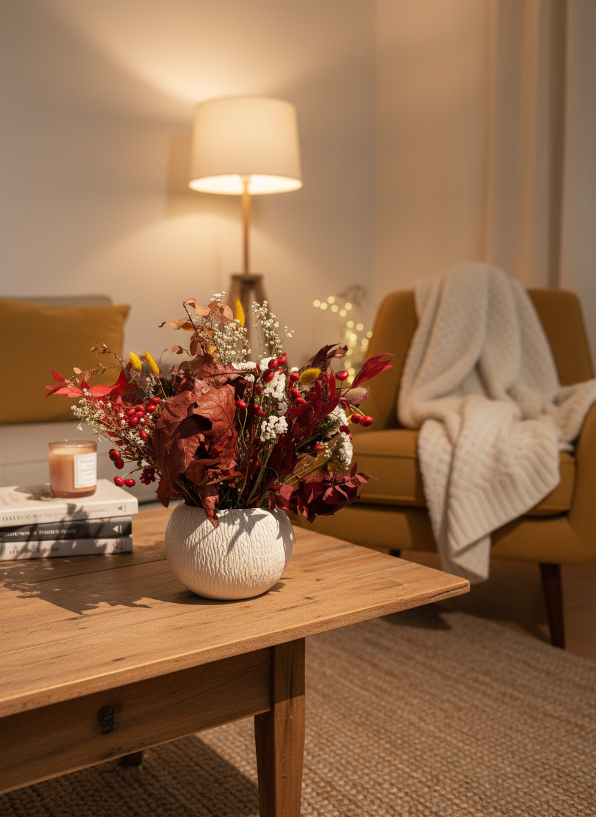 Centro con roble y eucalipto