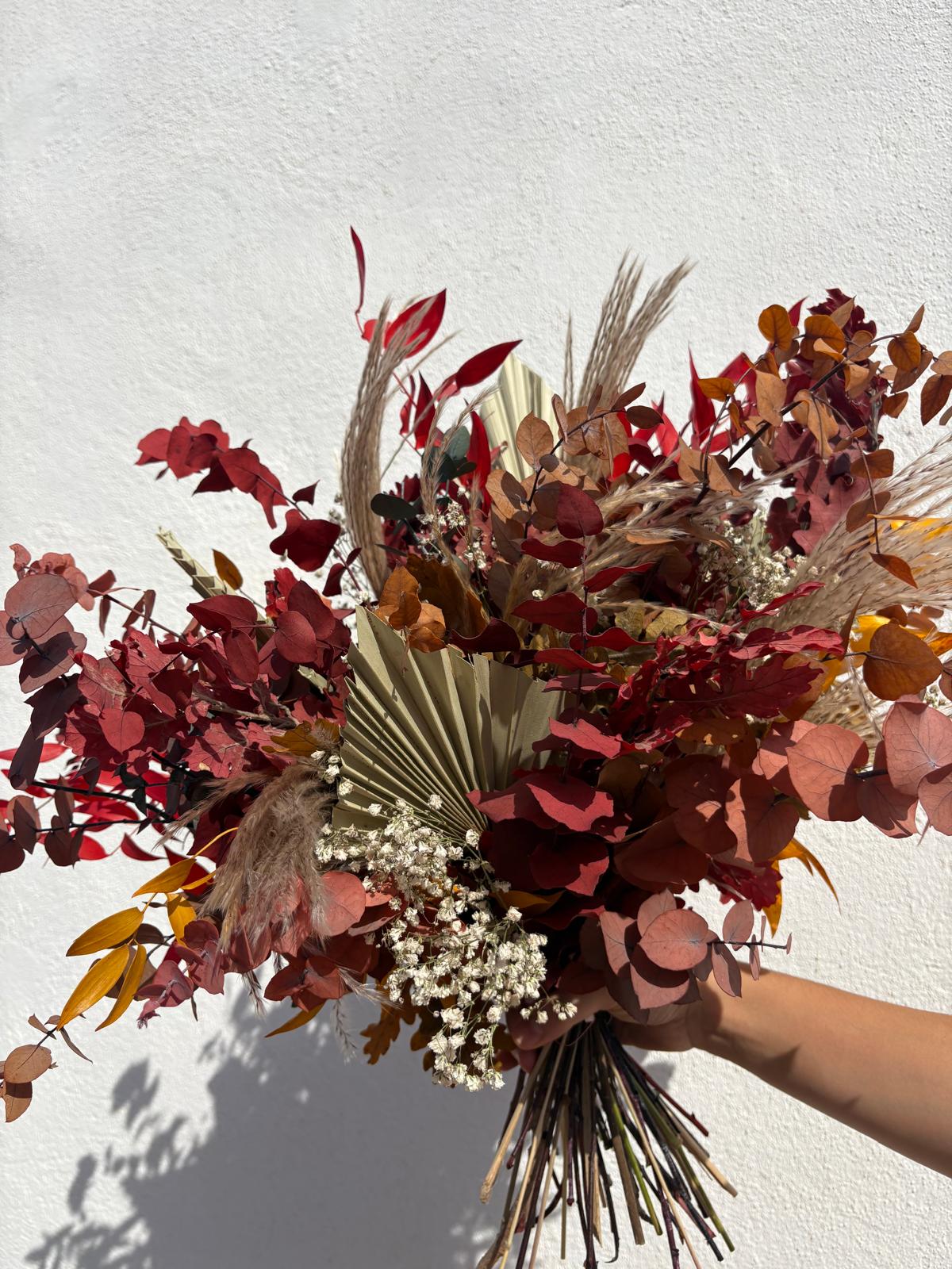 Ramo de flores preservadas