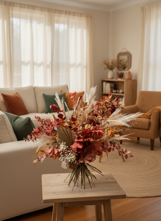 Ramo de flores preservadas