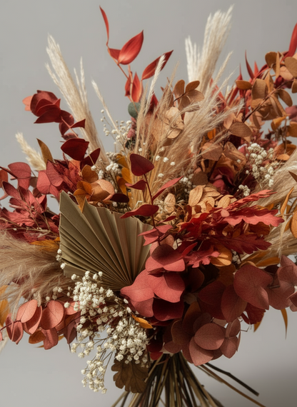 Ramo de flores preservadas