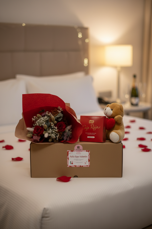 Eternal Love Box - Caja con ramo de rosas eternas