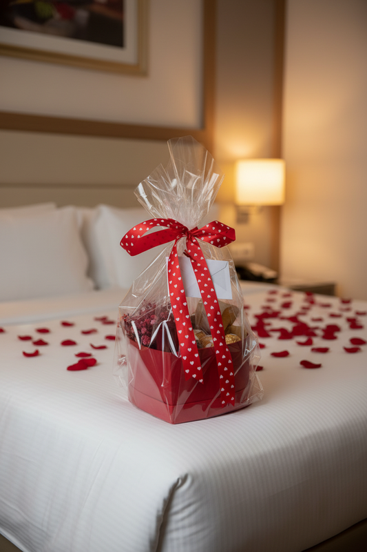 Luxury Box - Corazón de rosas naturales