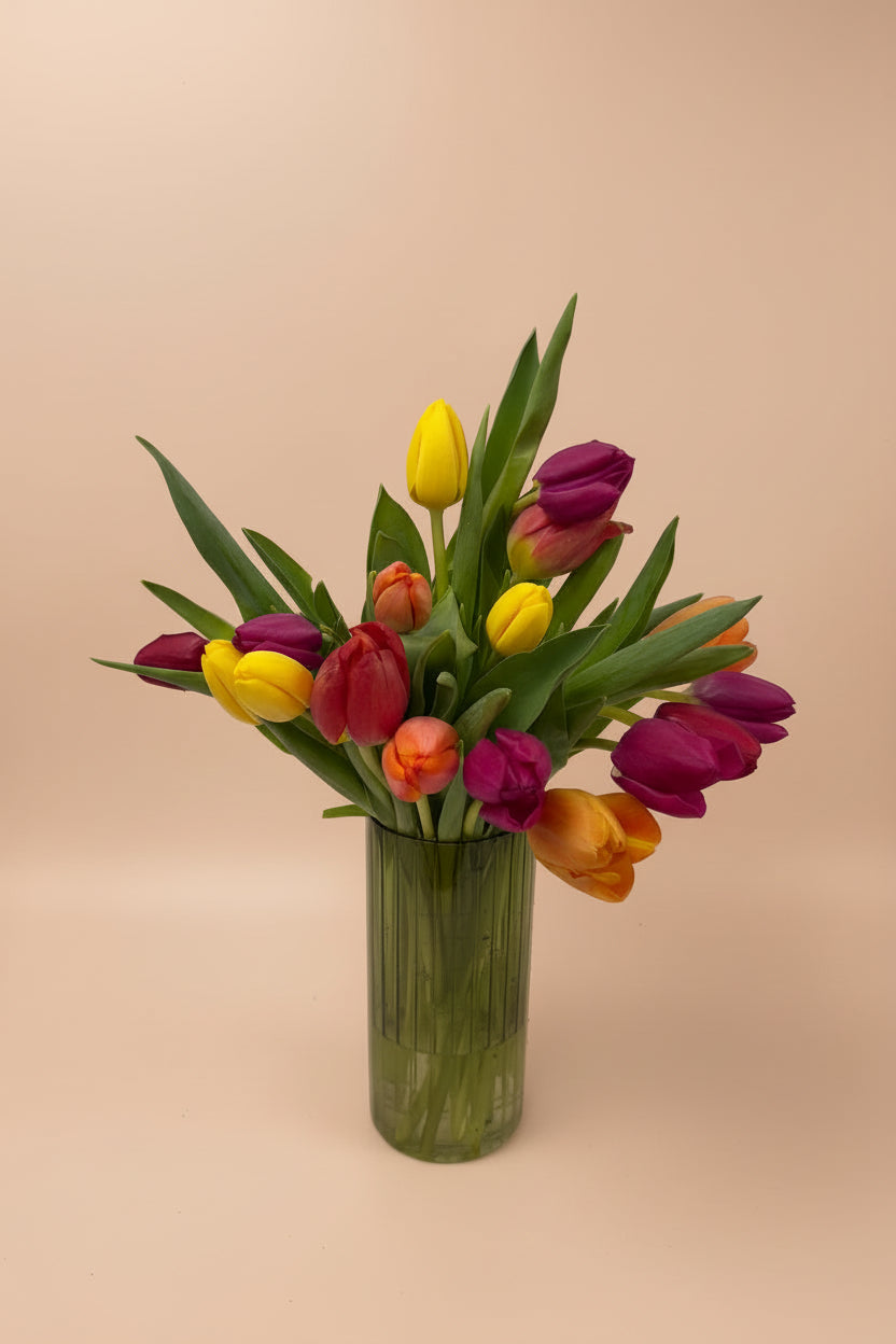 Ramo de tulipanes de colores