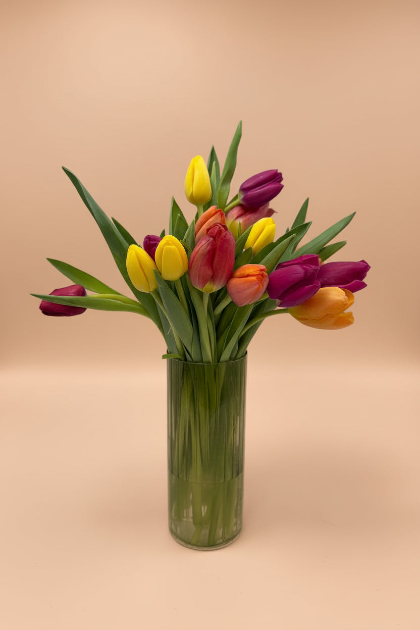 Ramo de tulipanes de colores
