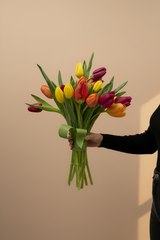 Ramo de tulipanes de colores