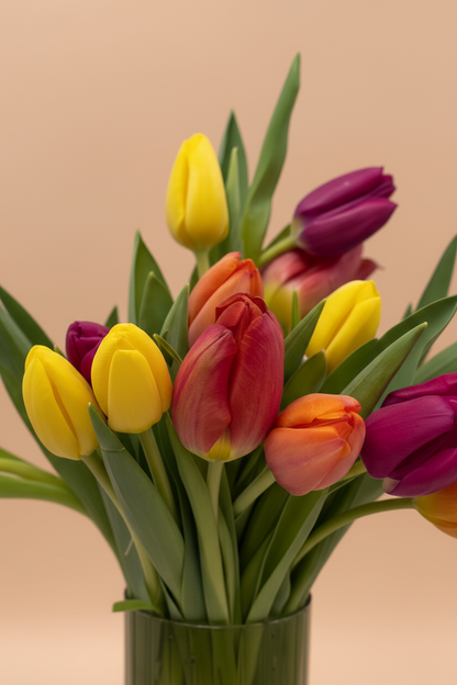 Ramo de tulipanes de colores