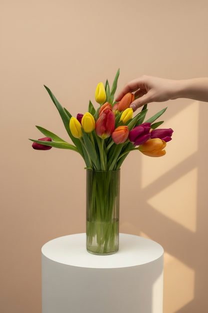 Ramo de tulipanes de colores