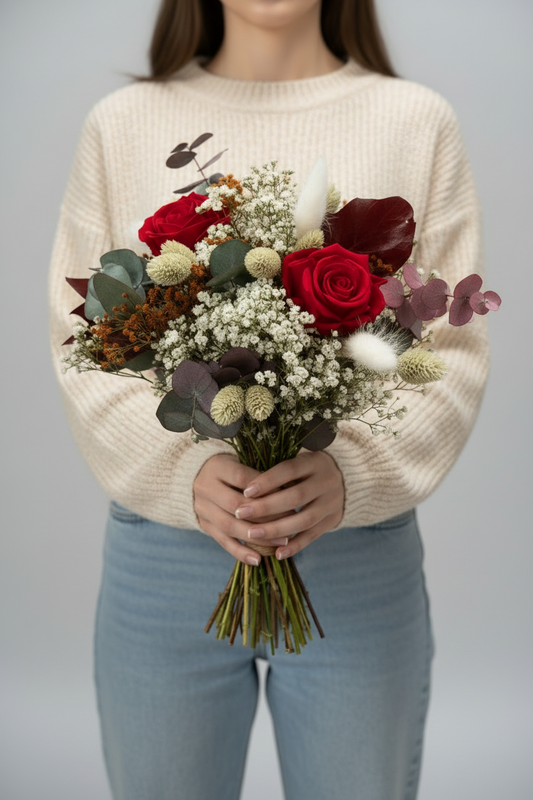 Ramo con rosas eternas