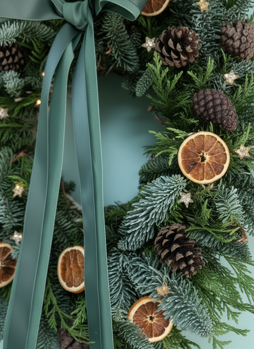 Corona Navideña piña y pomelo