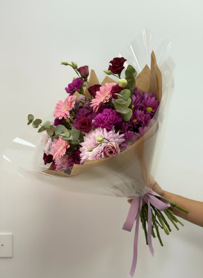 ramo color rosa en almeria y ramo barato