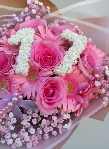 Ramo de flores con numero 17