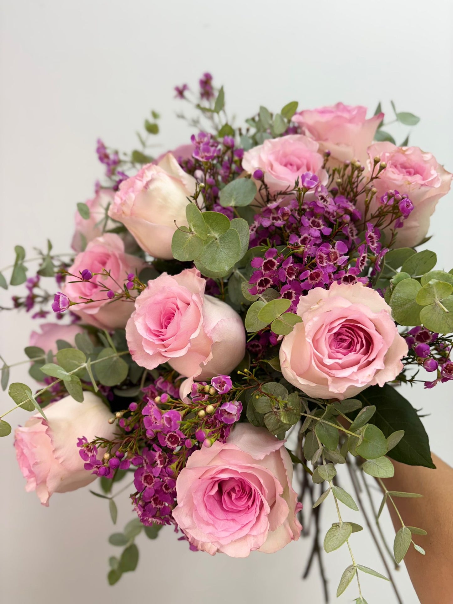Ramo de rosas rosas